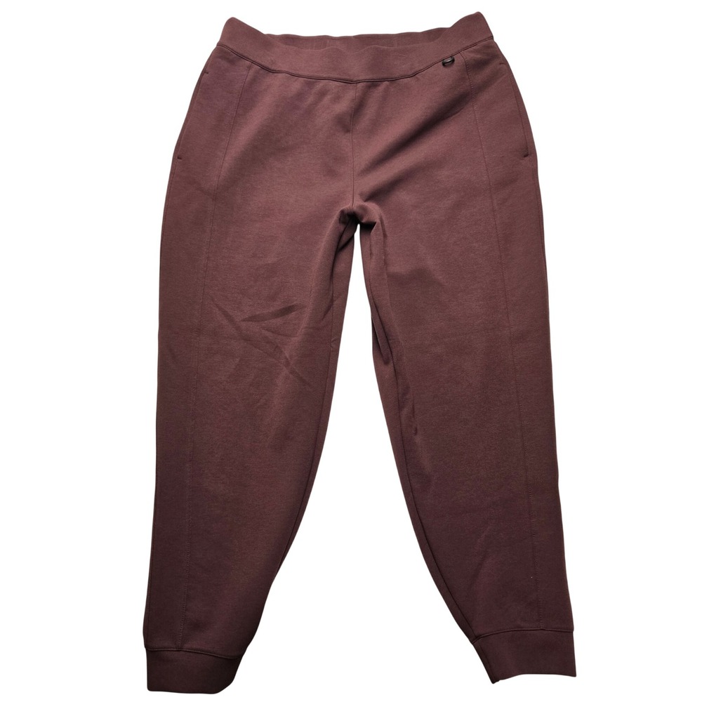Nike 24.7 Womens XL Soft Dri-FIT Training Joggers Mid Rise Ankle Length Burgundy